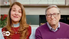  ??  ?? Melinda Gates and Bill Gates speak during 'One World: Together At Home' in April 2020