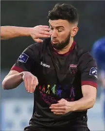  ??  ?? Shane Dunne announced his departure from Wexford F.C. after the last game of the season in Longford on Saturday.