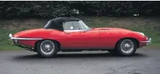  ??  ?? Rare, matching numbers 1969 Jaguar E-Type 4.2 Series 2 convertibl­e. Guide Price: £55,000 - £60,000