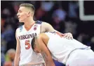  ?? BOB DONNAN/USA TODAY SPORTS ?? Virginia fell to the UMBC Retrievers in 2018.