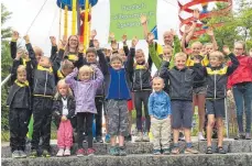  ?? FOTO: SC ?? Die jungen Sportler amüsieren sich im Ravensburg­er Spieleland.