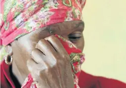  ?? / ANTONIO MUCHAVE ?? Nika Tlaka, the mother of 14-year-old girl who was killed in Motetema, Limpopo.