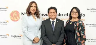  ?? FUENTE EXTERNA ?? Marisol Tobal, Juan Carlo Ramírez y Rafaela Burgos.