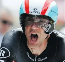  ??  ?? Cyclist Jens Voigt says one response to a fatigued body is: ‘Shut up, body,