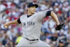  ?? THE ASSOCIATED PRESS ?? Yankees pitcher Luis Cessa threw four innings during a rehab assignment with the Thunder on Saturday.