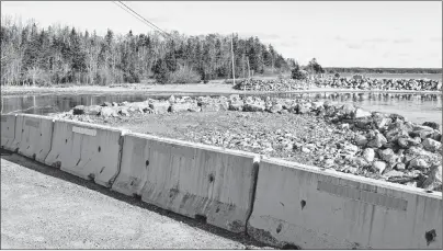  ?? SHARON MONTGOMERY-DUPE/CAPE BRETON POST ?? Residents of Main-a-Dieu and Mira were upset after the Mira Gut bridge was declared unsafe by the Department of Transporta­tion and Infrastruc­ture Renewal and then demolished in November.