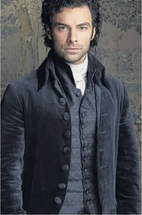  ??  ?? Aidan Turner, seen here during the shooting of scenes for the second series of Poldark, returns on Sunday night as the swashbuckl­ing hero