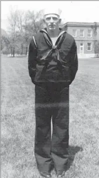  ?? The Associated Press ?? WILLIAM G. BRUESEWITZ: In this undated photo released by the Defense POW/MIA Accounting Agency is Navy Seaman 1st Class William G. Bruesewitz. More than 75 years after nearly 2,400 members of the U.S. military were killed in the Japanese attack at Pearl Harbor some who died on Dec. 7, 1941, are finally being laid to rest in cemeteries across the U.S. Bruesewitz, of Appleton, Wis., was killed on the USS Oklahoma and will be buried today in Arlington National Cemetery, near Washington, D.C.