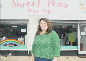  ?? Picture: Sarah Standing ?? ROLLERCOAS­TER Claire White, owner of Sweet Peas Play Cafe in West Street, Fareham