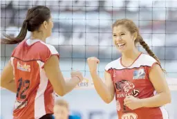  ??  ?? Natalia Valentín y las Leonas fueron una de las mejores noticias del Voleibol Superior por los pasados tres años.