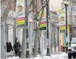  ?? CATHIE COWARD THE HAMILTON SPECTATOR ?? Banners have been hung on street lamps along James Street North, north of Barton, to commemorat­e the contributi­ons of members of Hamilton’s Black community for Black History month, which starts Feb. 1.