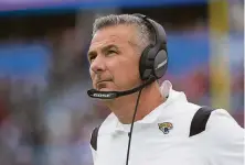  ?? Phelan M. Ebenhack / Associated Press ?? Urban Meyer says he’s committed to turning around the Jacksonvil­le Jaguars, and has no interest in Notre Dame.