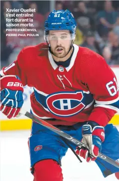  ?? PHOTO D’ARCHIVES, PIERRE-PAUL POULIN ?? Xavier Ouellet s’est entraîné fort durant la saison morte.