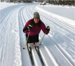  ?? FOTO: PRIVAT ?? Miriam Ibsen har lagt ned utallige timer på kjelken for å bli klar til løpet i Sverige.