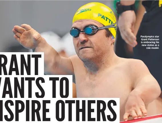  ??  ?? Paralympic­s star Grant Patterson is embracing his new status as a role model.