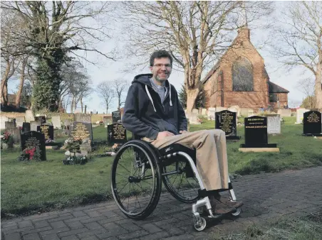  ??  ?? Rev Nick Barr-Hamilton has created a website for people looking for their ancestors buried at St George’s Church, Vigo Lane, Fatfield, Washington.