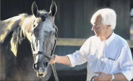  ?? Skip dickstein / times union ?? Bob Baffert, the trainer for travers and Breeders’ Cup Classic winner Arrogate, says, “every time he ran, he took my breath away.” Arrogate died tuesday at age 7.