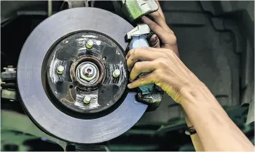  ?? ISTOCK VIA GETTY IMAGES ?? Brakes need regular maintenanc­e and attention to keep you safe.