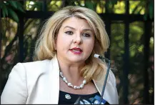  ?? STEVE MARCUS (2020) ?? Michele Fiore, the Republican nominee for state treasurer, is accused by her opponent, Democratic incumbent Zach Conine, of engaging in a “straw donor scheme” to conceal the source of donations that would exceed state campaign finance limits.