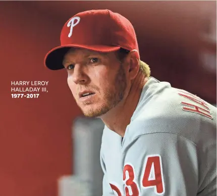  ??  ?? Roy Halladay was 203-105 and led the league in complete games seven times. MARK J. REBILAS/USA TODAY SPORTS HARRY LEROY HALLADAY III, 1977-2017