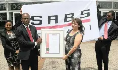  ?? SANDILE NDLOVU African News Agency (ANA) ?? THE process to return the SABS to optimal institutio­nal and operationa­l capacity and capability is well under way. |