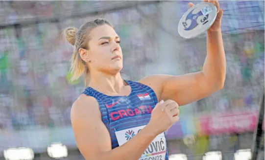  ?? ?? SANDRA PERKOVIĆ nepobjediv­a je u bacanju diska na Europskom prvenstvu od 2010. godine kada je u Barceloni osvojila svoju prvu zlatnu medalju