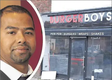  ?? ?? Businessma­n Ash Miah opened his Burger Boys diner in June; the Faversham Road site was previously home to the Essentials gift shop