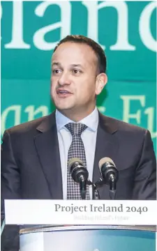  ??  ?? An Taoiseach Leo Varadkar