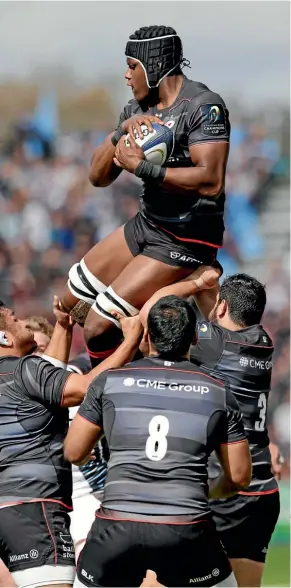  ??  ?? Lock Maro Itoje in action for club side Saracens.