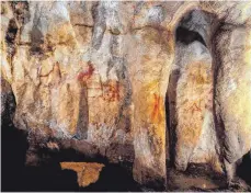  ?? FOTO: P. SAURA/DPA ?? Diese Höhlenmale­reien sind älter als 64 000 Jahre und stammen von Neandertal­ern.