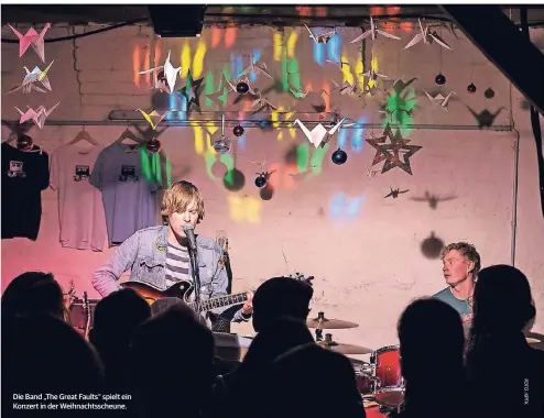  ?? FOTO: KPFK ?? Die Band „The Great Faults“spielt ein Konzert in der Weihnachts­scheune.