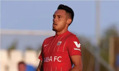  ?? Photograph: Jose Breton/NurPhoto/Shuttersto­ck ?? Lucas Ocampos got a taste of English football in a friendly against Coventry this summer.