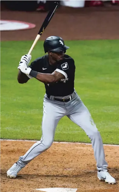  ?? ASHLEY LANDIS/AP ?? The Sox’ Tim Anderson had a 128 OPS+ in 2019, the same as Hall of Famer Eddie Collins did in 1917.