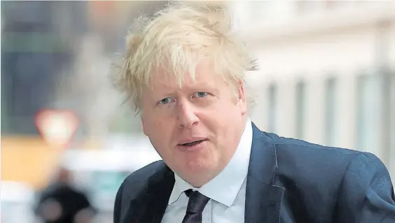  ?? REUTERS ?? Al ataque. El canciller británico Boris Johnson volvió a atacar con dureza al presidente ruso por el atentado contra el doble agente.