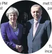  ??  ?? TALKS PM and Mr Erdogan