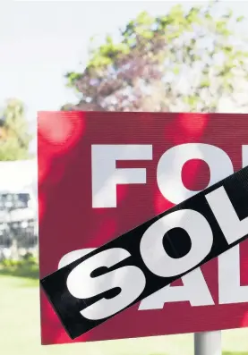  ??  ?? > ‘Nearly half the properties on the market, over 45%, have sold signs