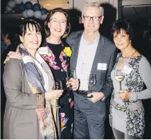  ??  ?? From left: View Point Foundation’s Sue Van Wielingen; Mary Rozsa de Coquet; Al Duerr; and Jan Fichtner.