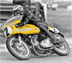  ??  ?? Rex Butcher, teamed with Norman Whyte, won the ’73 Thruxton 500 on a Commando PR