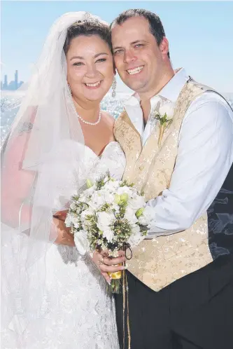  ??  ?? Hayley Taylor and Trevor Francis got married yesterday, 15 years after meeting. Hayley has terminal cancer and has been given only months to live. Pictures: RICHARD GOSLING