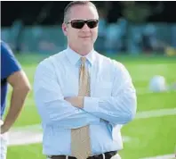  ?? JIM RASSOL/STAFF FILE PHOTO ?? Athletic director Blake James said UM did not practice Wednesday morning and will not practice again until after Hurricane Irma passes through.