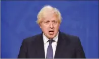  ?? (AFP) ?? Britain’s Prime Minister Boris Johnson in London on Monday.