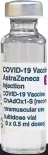  ??  ?? A vial of AstraZenec­a vaccine