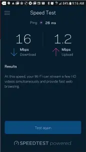  ??  ?? Many router manufactur­ers include broadband speedtest utilities in the router’s firmware and/or in the mobile apps that ship alongside them