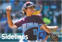  ?? GENE J. PUSKAR/THE ASSOCIATED PRESS ?? Fairfield, Conn., starting pitcher Ethan Righter struck out seven batters Thursday in a 7-6 win over New Jersey at the Little League World Series in South Williamspo­rt, Pa.