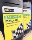  ?? SUSAN MONTOYA BRYAN/AP ?? Dollar General rejects claims in a lawsuit that the DG-branded motor oil it sells is obsolete and isn’t suitable for modern automotive engines.