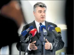  ??  ?? PREDSJEDNI­K REPUBLIKE Zoran Milanović sazivanjem sjednice Sabora ispunio je jedinu ustavnu obvezu koju u vezi s tim ima