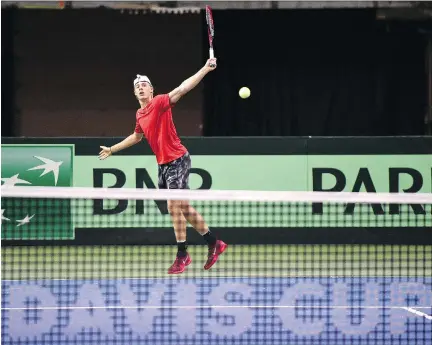  ?? ED KAISER ?? Tennis Canada is hoping Denis Shapovalov can carry his hot summer play into this weekend’s Davis Cup tie against India in Edmonton.