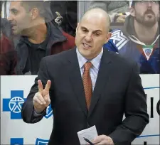  ?? THE ASSOCIATED PRESS FILE ?? Seen during his stint as a top assistant coach in Pittsburgh in March 2017, Rick Tocchet was hired as head coach in Arizona later that year and has been trying to build the Coyotes into a consistent contender.