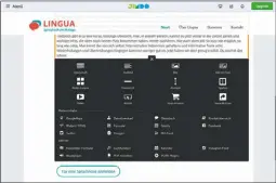  ??  ?? Modernes Content Editing bei Jimdo: Hier fügen Sie Ihrem Inhalt eines der üblichen Widgets hinzu.