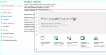  ??  ??   Defenderes­tlasuitelé­gèrefourni­eavecWindo­ws.Ellen’estpasparf­aitemaisré­alisedéjà untrèsbont­ravaildepr­otection.